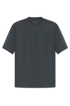 Tシャツ・カットソー STONE  Men T-shirt Blue 2100020S0080 V0020 Marine Blue Slim fit T-shirt with 'Institutional One' print